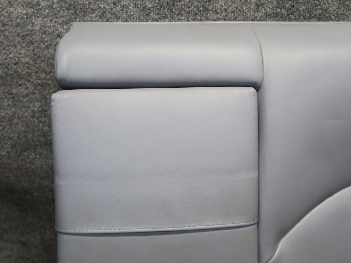 2001-2006 BMW E46 M3 Coupe Rear Left Seat Upper Backrest Leather Cushion Gray