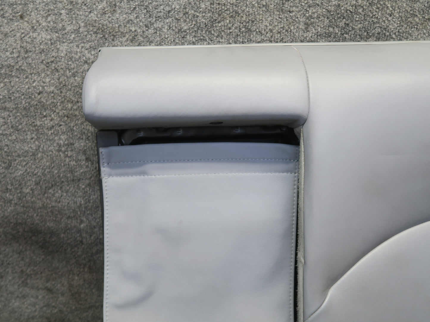 2001-2006 BMW E46 M3 Coupe Rear Left Seat Upper Backrest Leather Cushion Gray