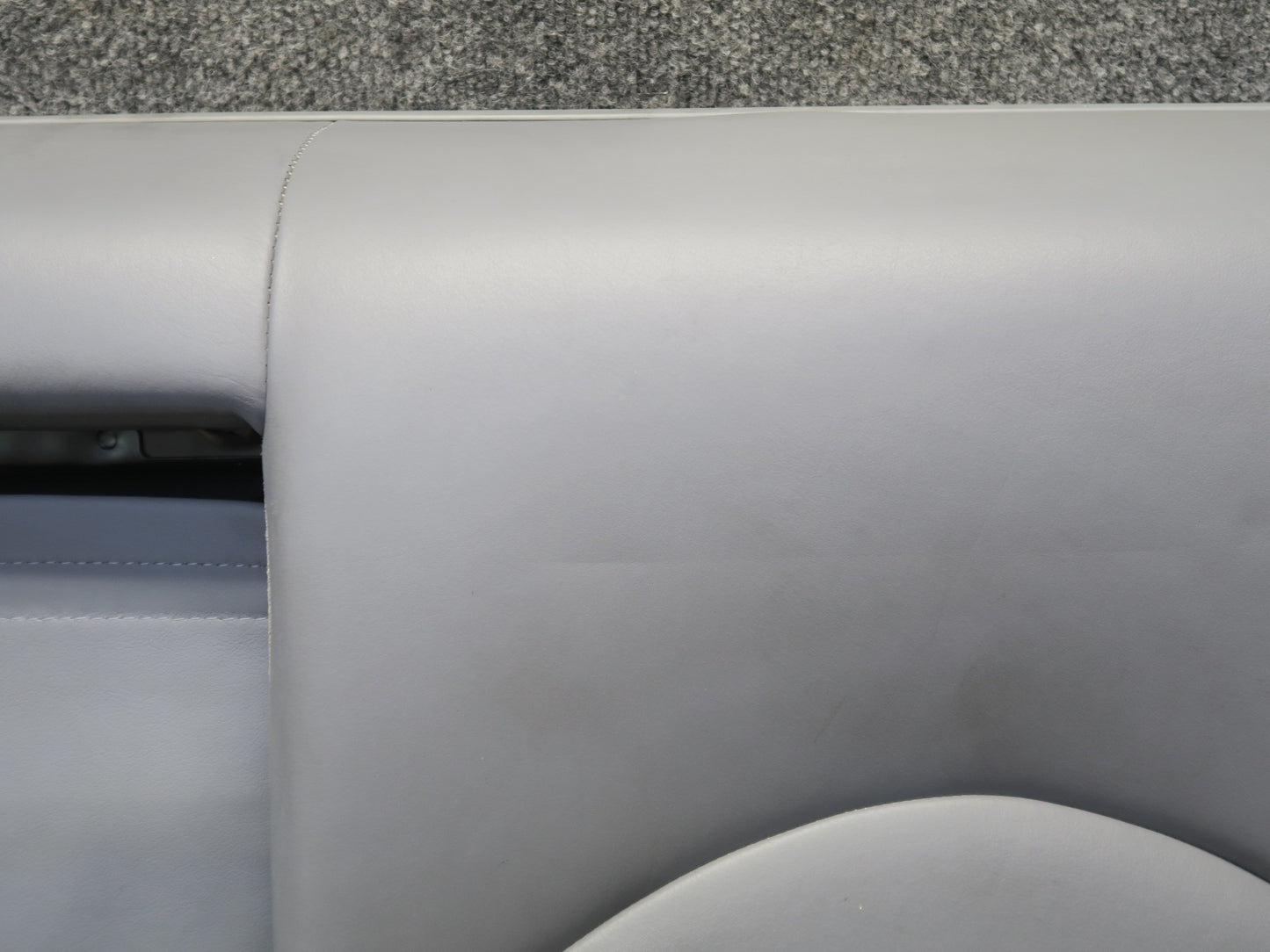 2001-2006 BMW E46 M3 Coupe Rear Left Seat Upper Backrest Leather Cushion Gray