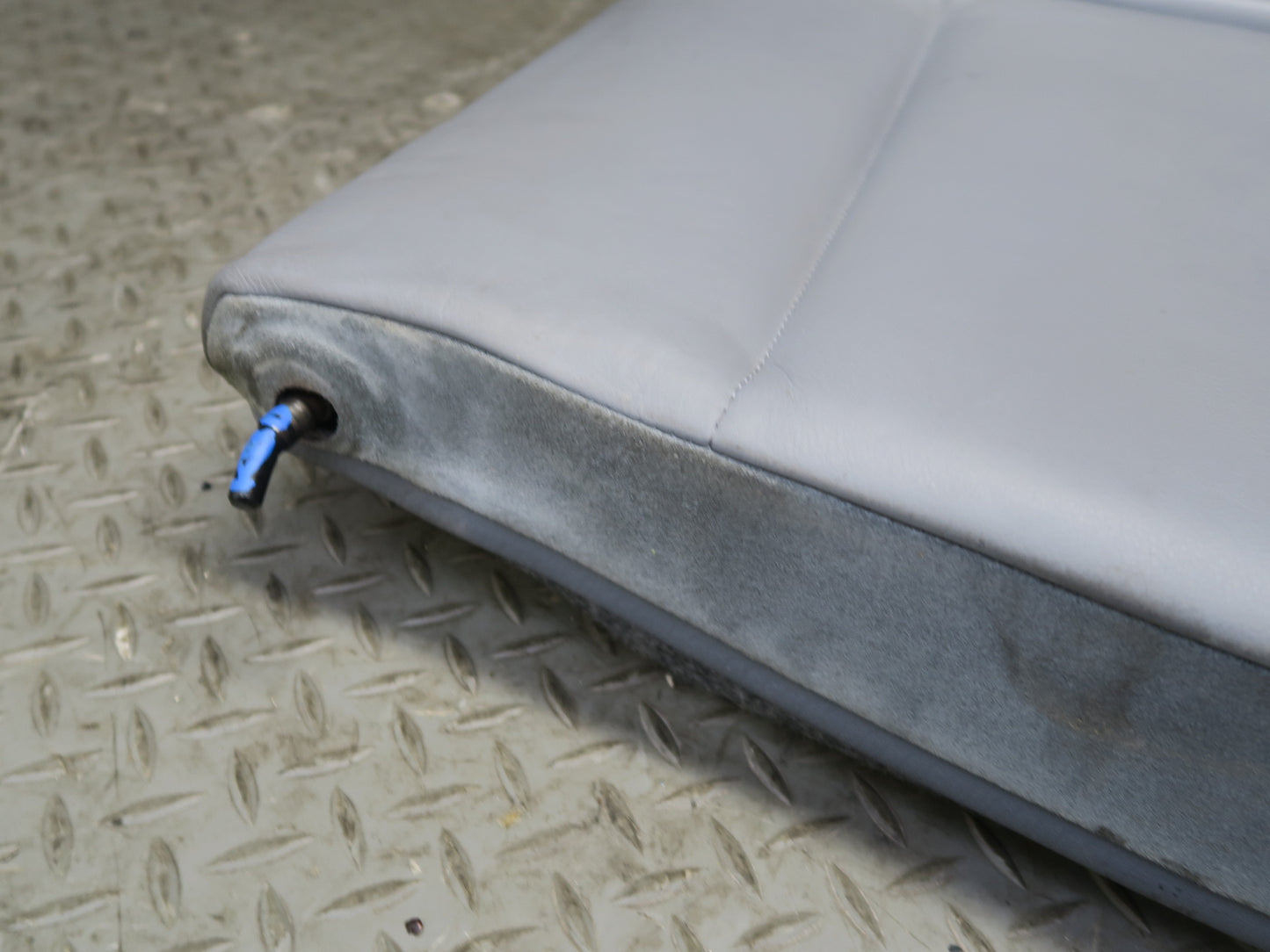 2001-2006 BMW E46 M3 Coupe Rear Left Seat Upper Backrest Leather Cushion Gray
