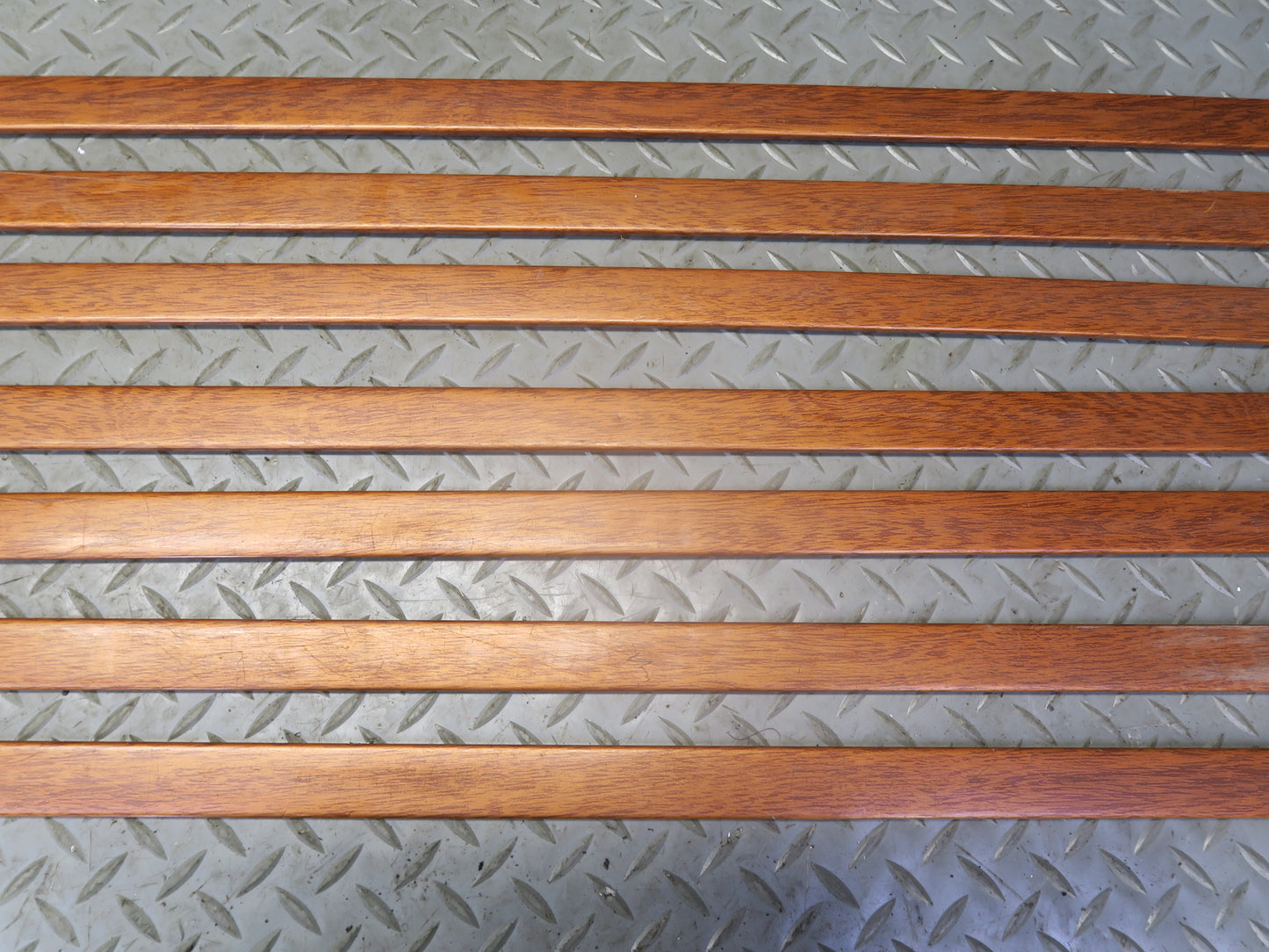 03-06 Chevrolet SSR 11pcs Rear Trunk BED Wood Grain Strips & Guide Set OEM