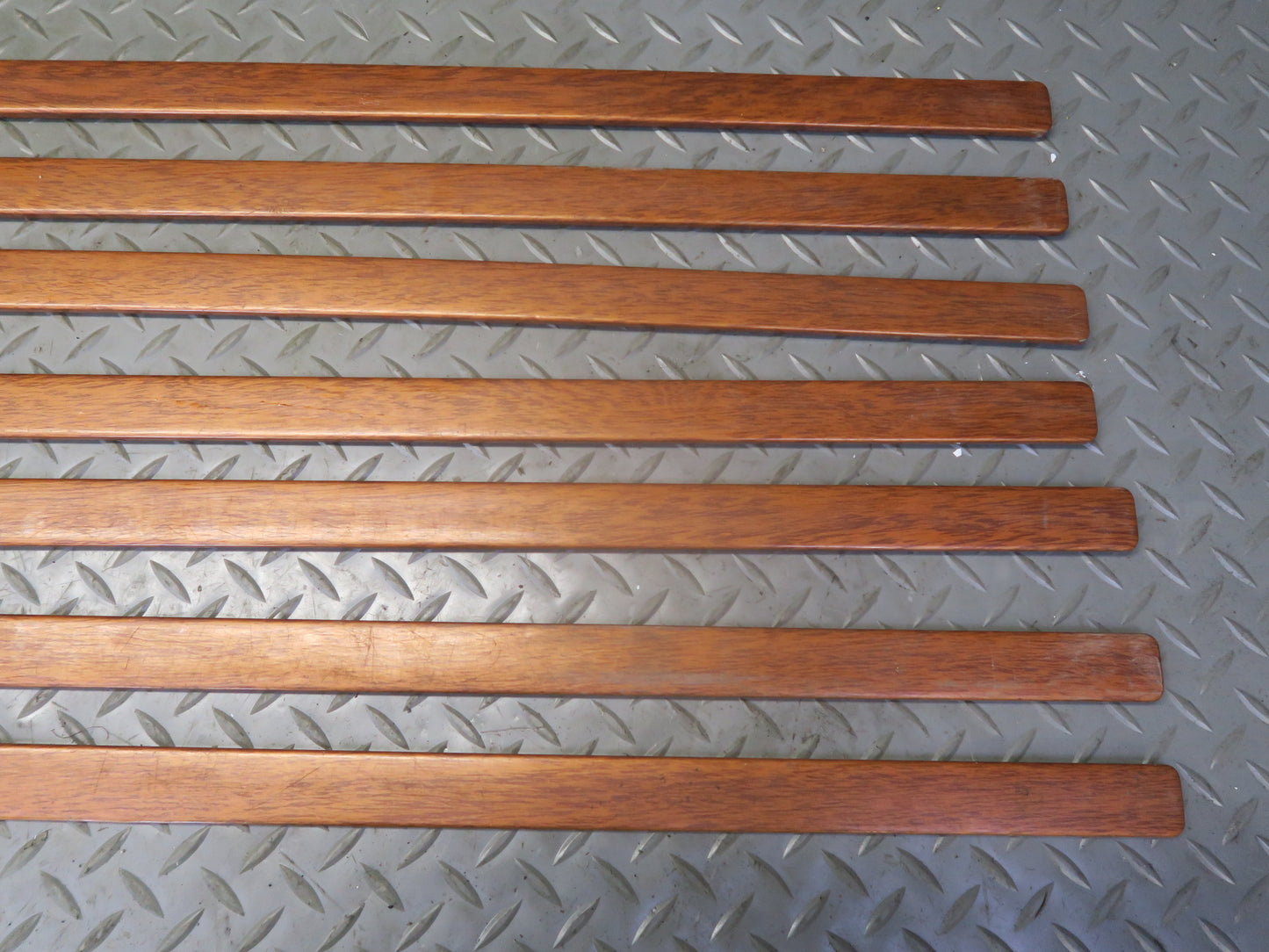 03-06 Chevrolet SSR 11pcs Rear Trunk BED Wood Grain Strips & Guide Set OEM