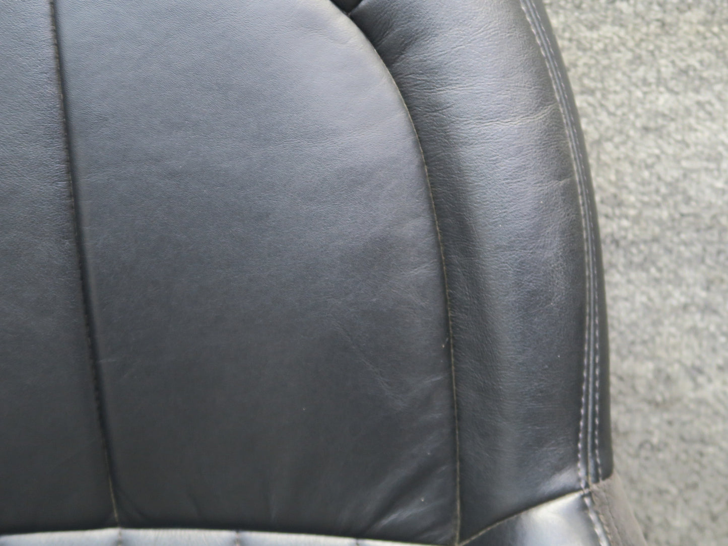 97-02 Chevrolet Corvette C5 Right Passenger Seat Upper Cushion Leather Black OEM