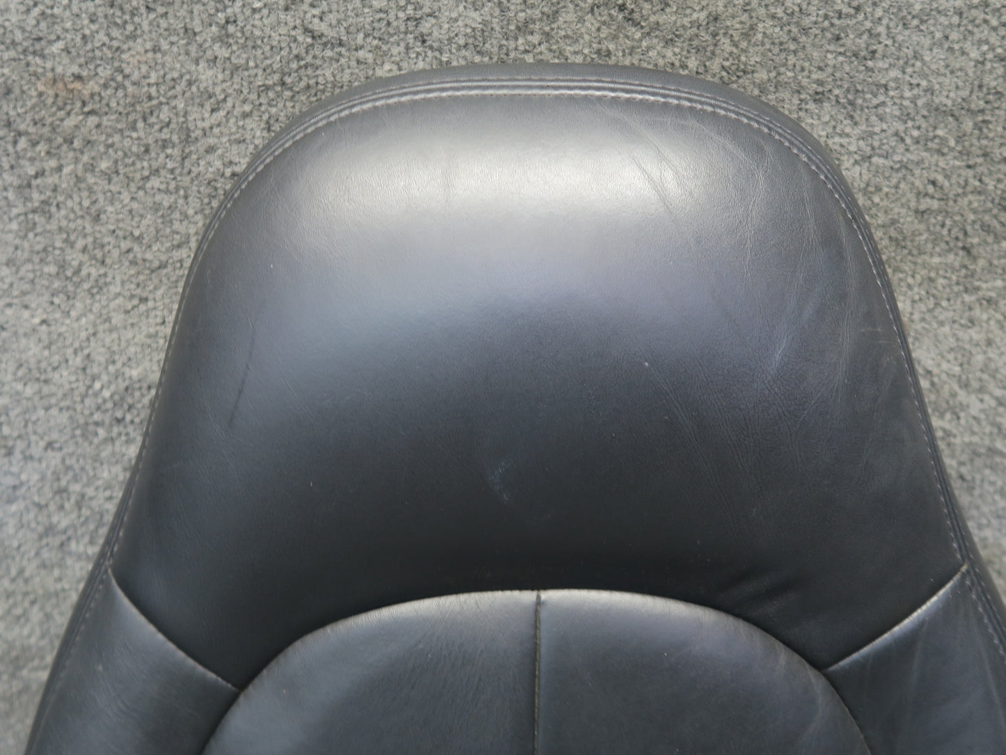 97-02 Chevrolet Corvette C5 Left Driver Seat Upper Cushion Leather Black OEM