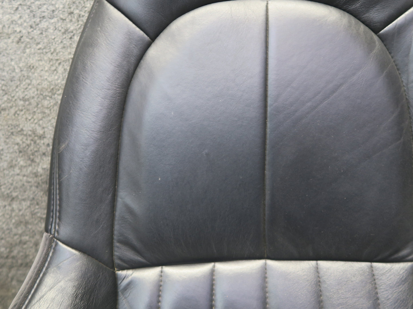97-02 Chevrolet Corvette C5 Left Driver Seat Upper Cushion Leather Black OEM
