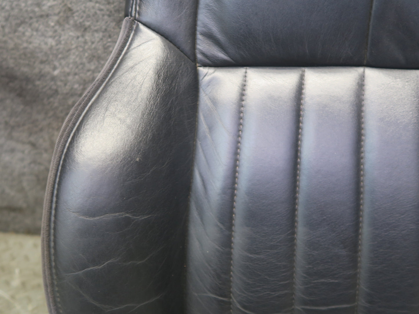 97-02 Chevrolet Corvette C5 Left Driver Seat Upper Cushion Leather Black OEM