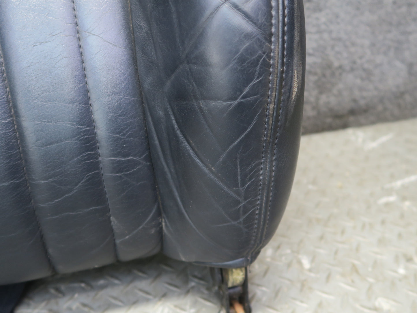 97-02 Chevrolet Corvette C5 Left Driver Seat Upper Cushion Leather Black OEM