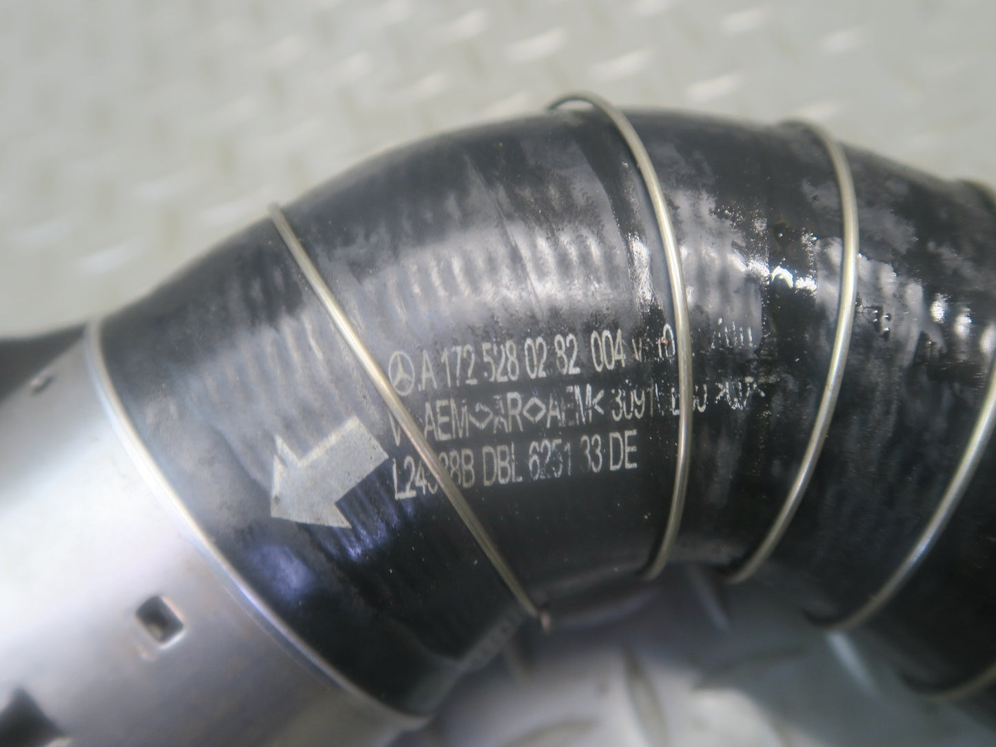 2012-2015 Mercedes R172 SLK250 M271 Right Pass Side Intercooler Hose Pipe