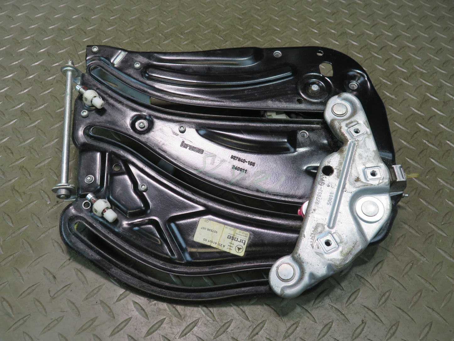 13-20 Mercedes R231 Sl-class Rear Left Window Regulator w Motor 2316700103 OEM