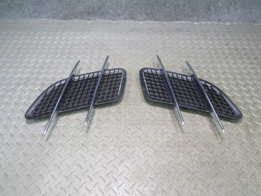 13-16 Mercedes R231 SL550 Set of 2 Front Hood Grille Vent Trim Molding OEM