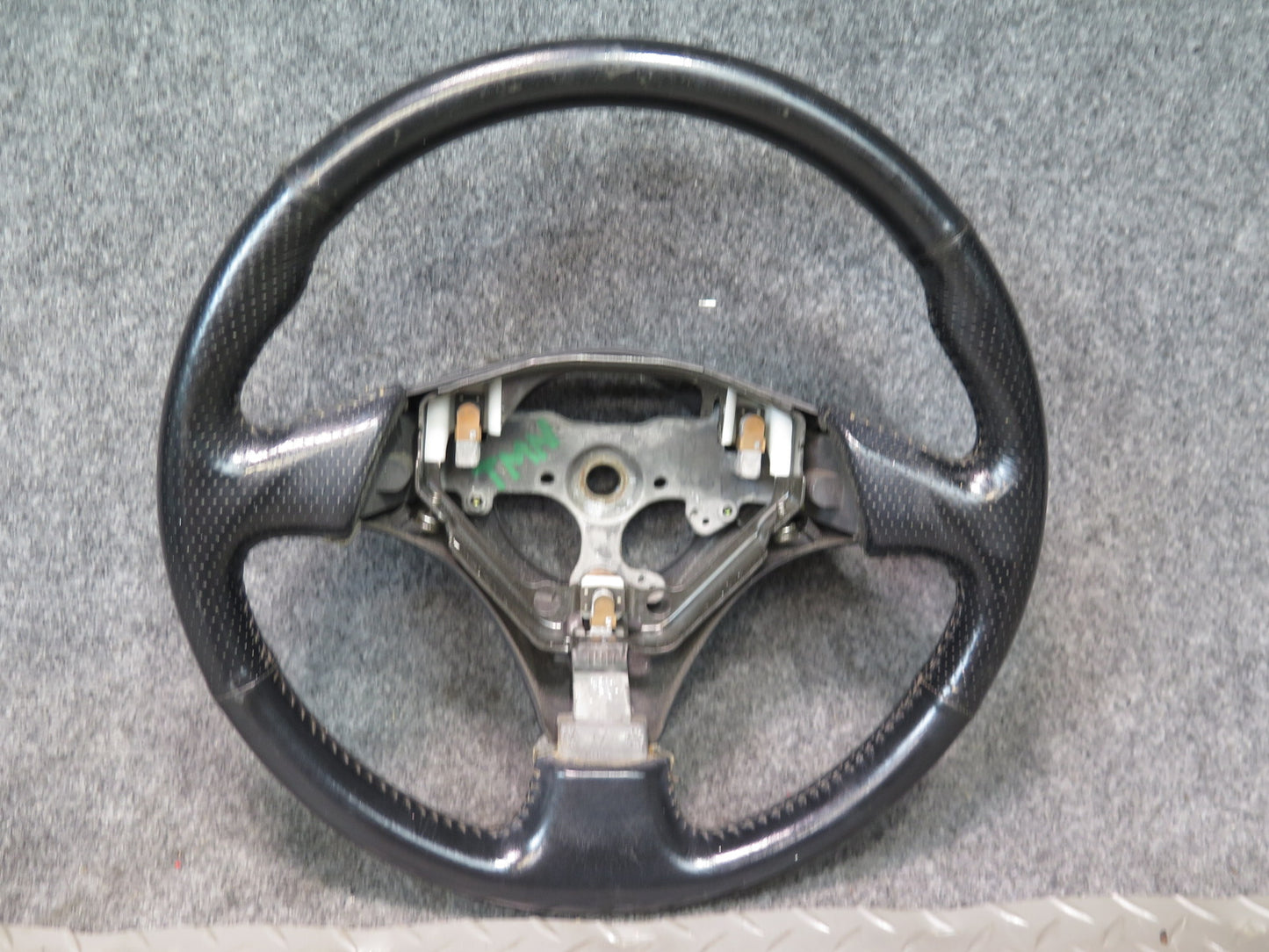 00-05 Toyota MR2 Spyder ZZW30L Leather Steering Black OEM