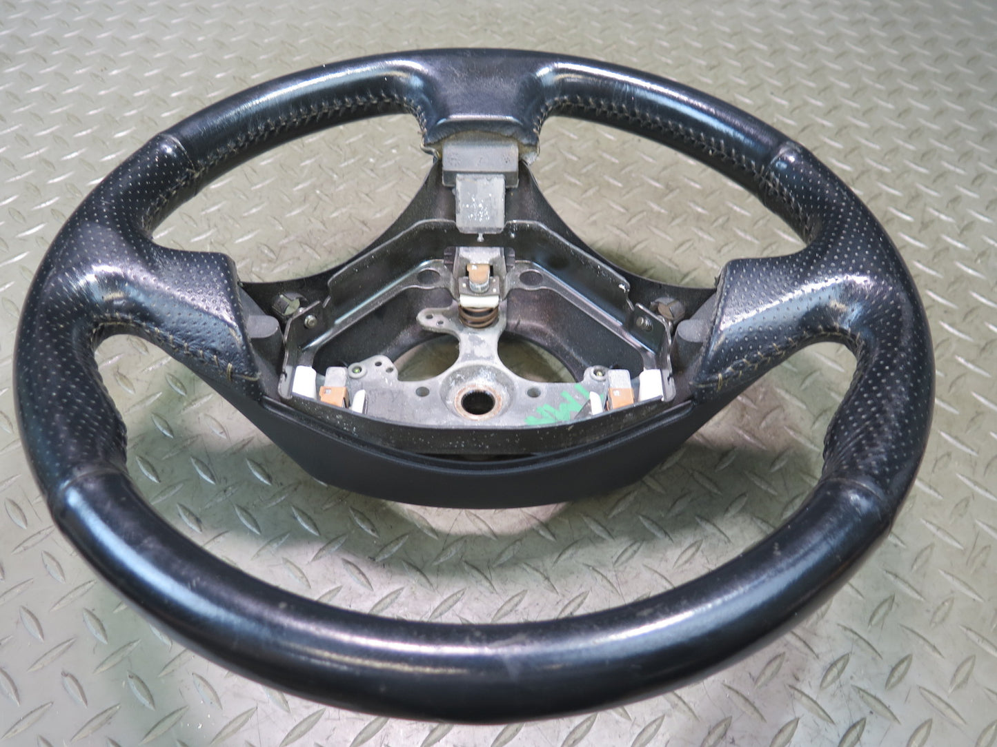 00-05 Toyota MR2 Spyder ZZW30L Leather Steering Black OEM