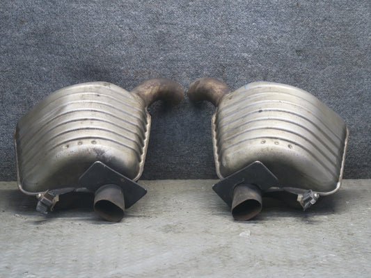 13-20 Mercedes R231 SL550 Set of 2 Rear Left & Right Exhaust Muffler OEM