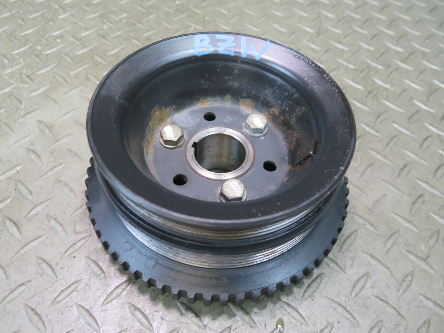 96-99 BMW E36/7 Z3 1.9L M44 Water Power Steering Pump Crankshaft Pulley Set OEM