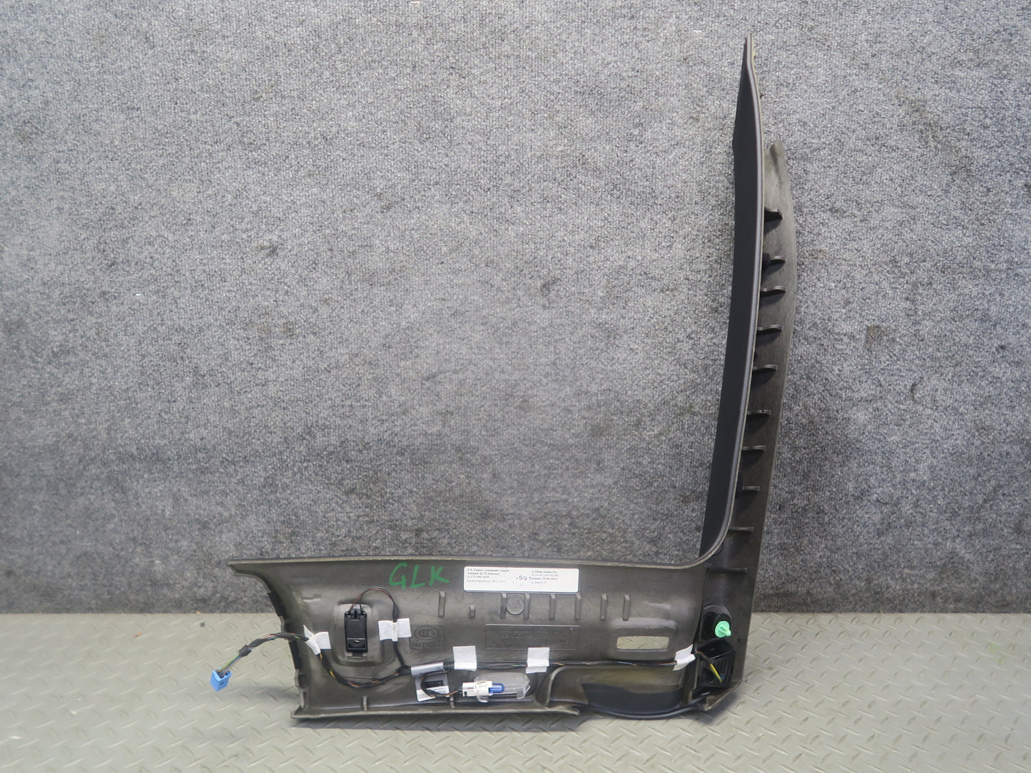 2012-2016 Mercedes R172 SLK Right Left Side A-pillar Trim Cover Panel Black Set