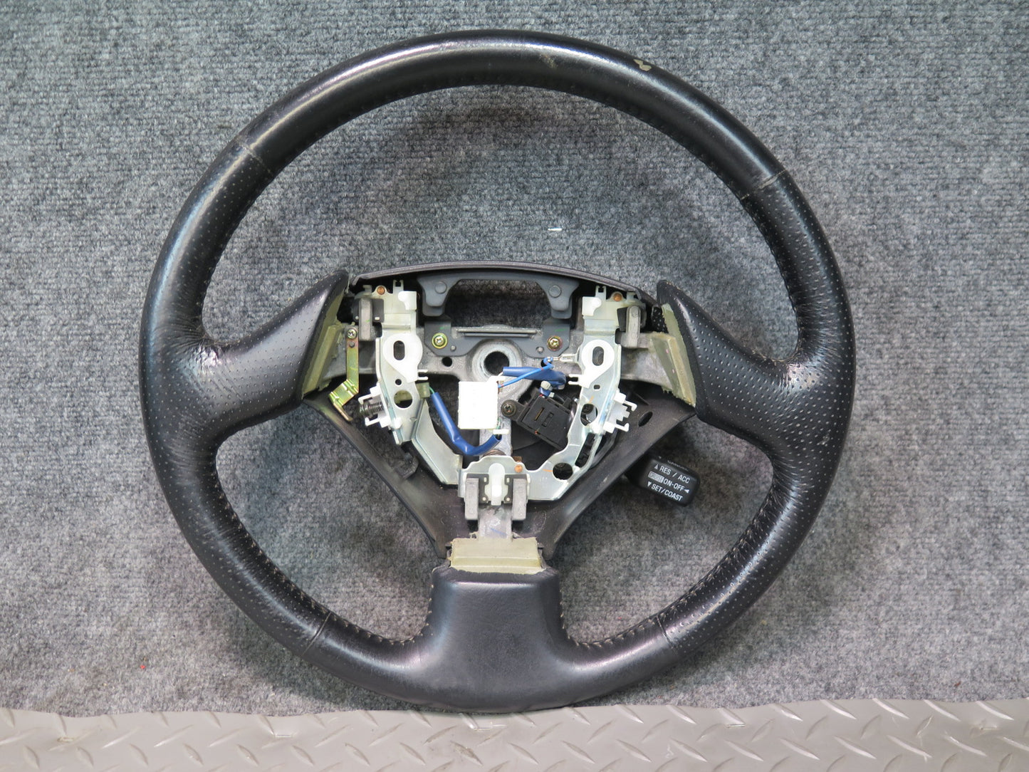 99-00 Lexus UZZ30L SC400 SC300 Leather Steering w Cruise Switch Black OEM