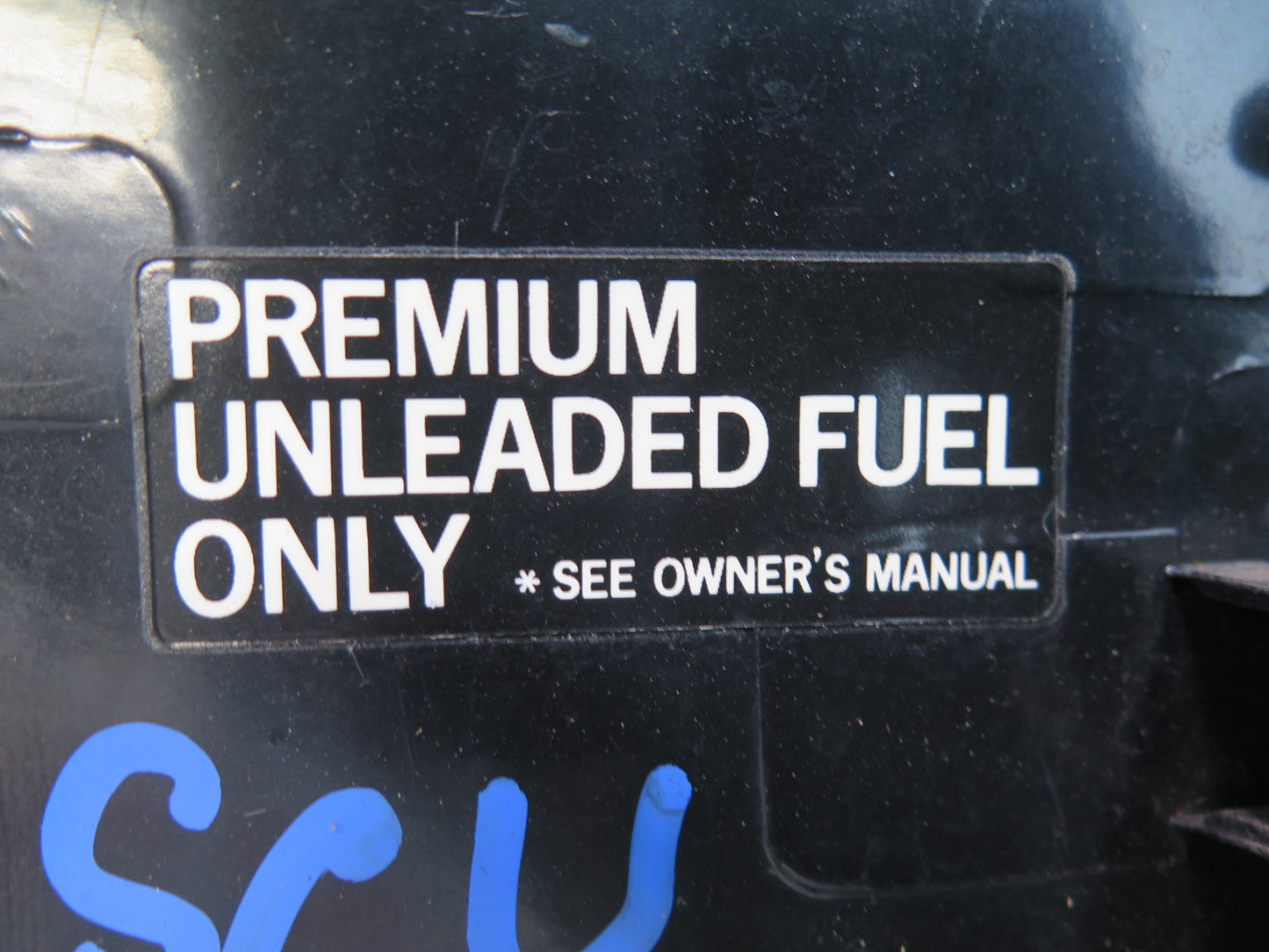 92-00 Lexus UZZ30L SC400 SC300 Fuel Door Lid Cover Black Onyx OEM