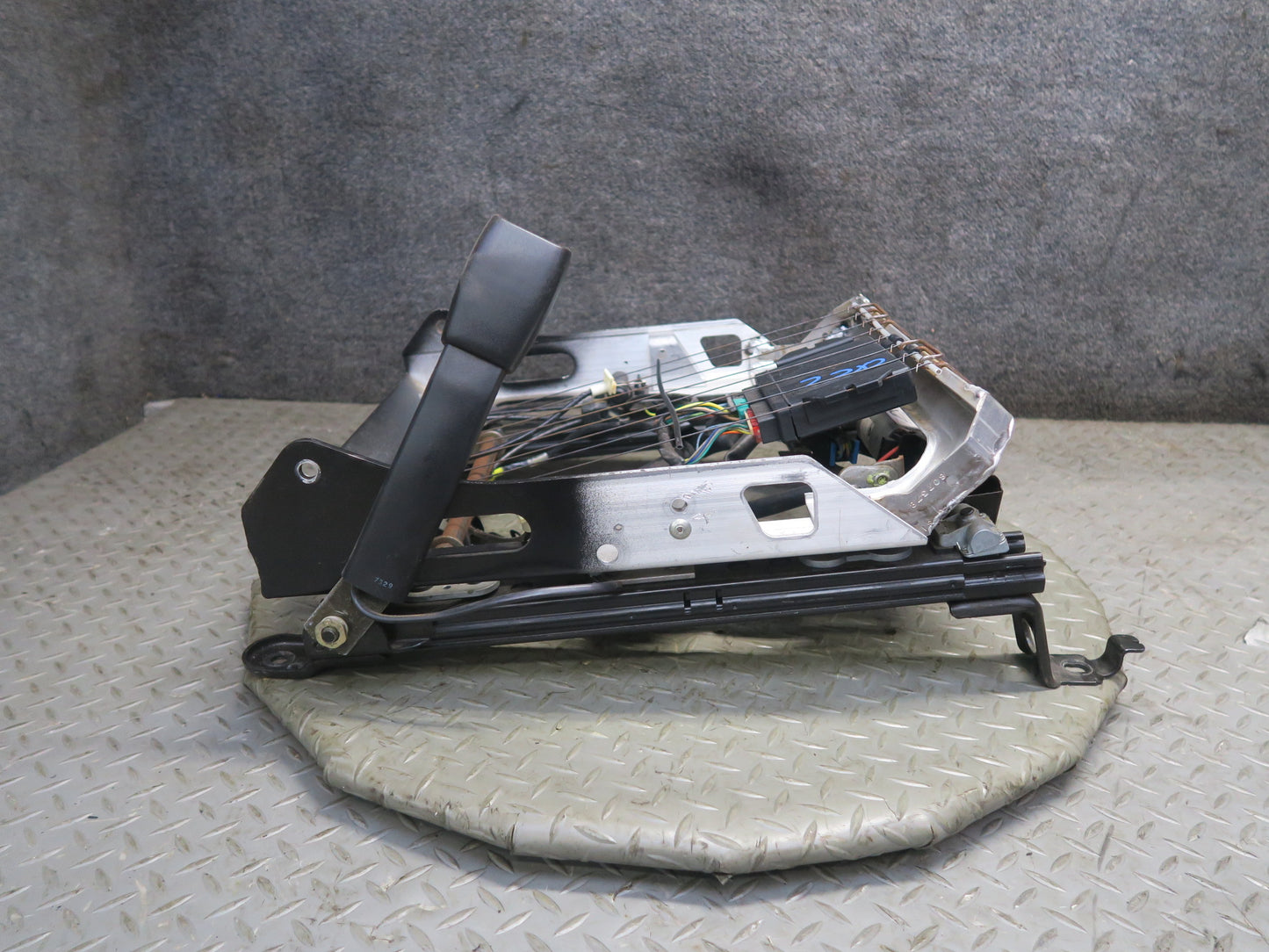 98-04 Chevrolet Corvette C5 Left Driver Seat Lower Track Frame w Motor 45K OEM