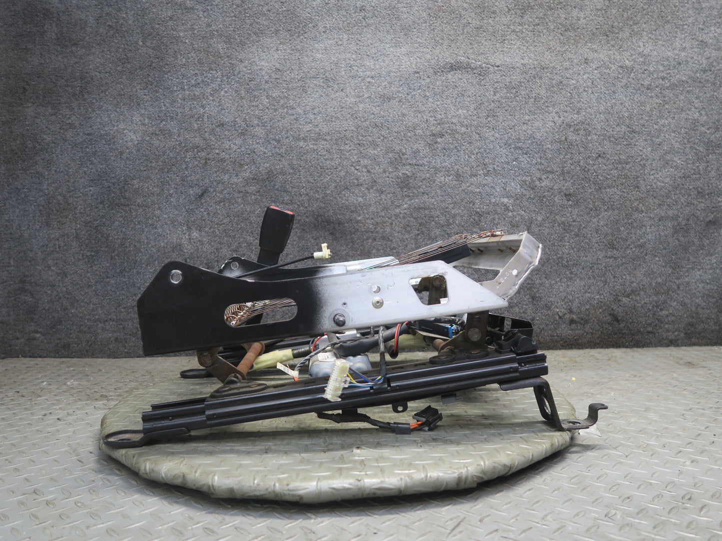 98-04 Chevrolet Corvette C5 Front Right Pass Seat Lower Track Frame w Motor OEM