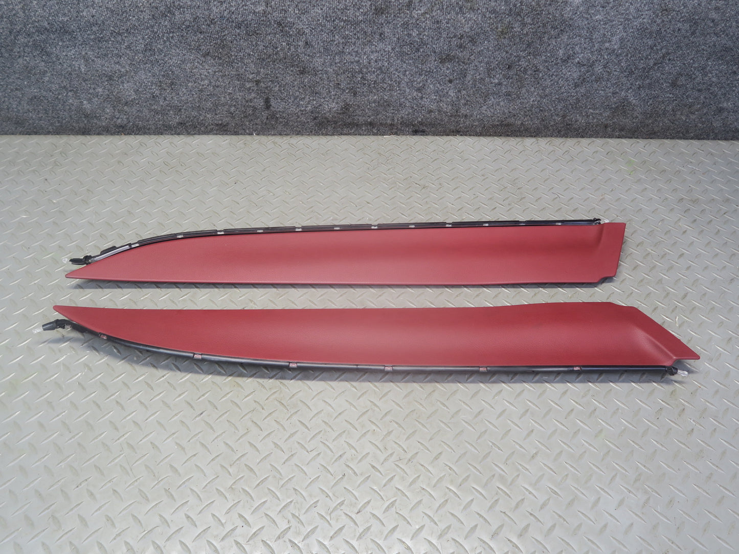13-20 Mercedes R231 SL550 Set of 2 Center Console Leather Side Trim Panel OEM