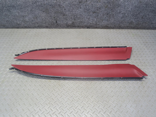 13-20 Mercedes R231 SL550 Set of 2 Center Console Leather Side Trim Panel OEM