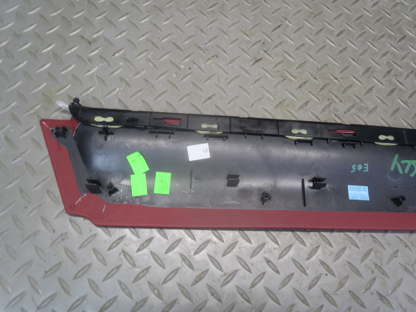 13-20 Mercedes R231 SL550 Set of 2 Center Console Leather Side Trim Panel OEM