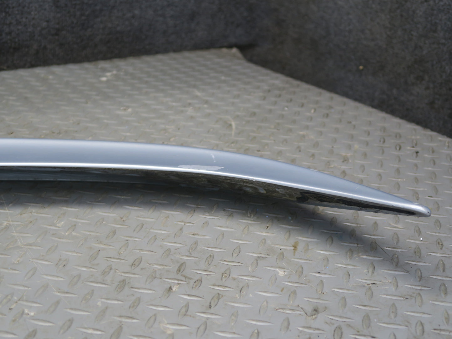 13-20 Mercedes R231 SL550 AMG Rear Trunk Lid Spoiler Iridium Silver OEM
