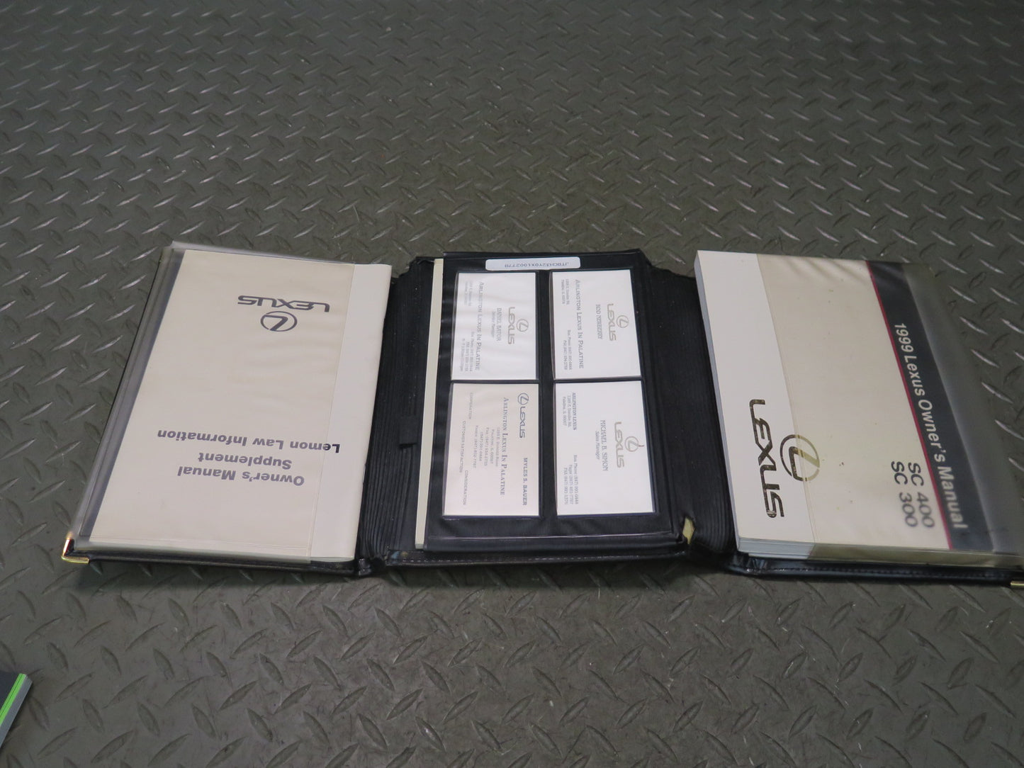1999 Lexus UZZ30L SC400 Owners Guide Manual Book Set w Case OEM