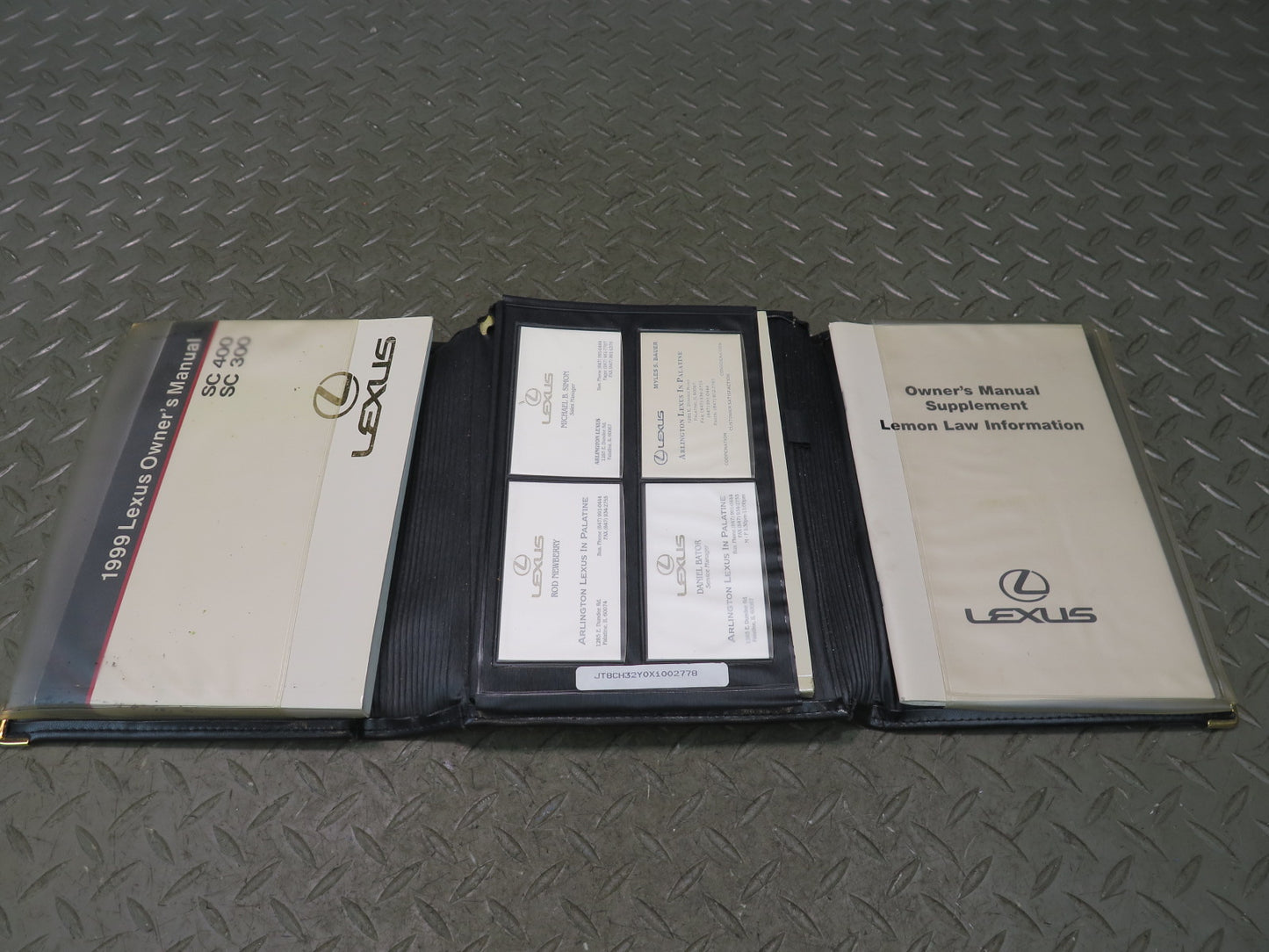 1999 Lexus UZZ30L SC400 Owners Guide Manual Book Set w Case OEM