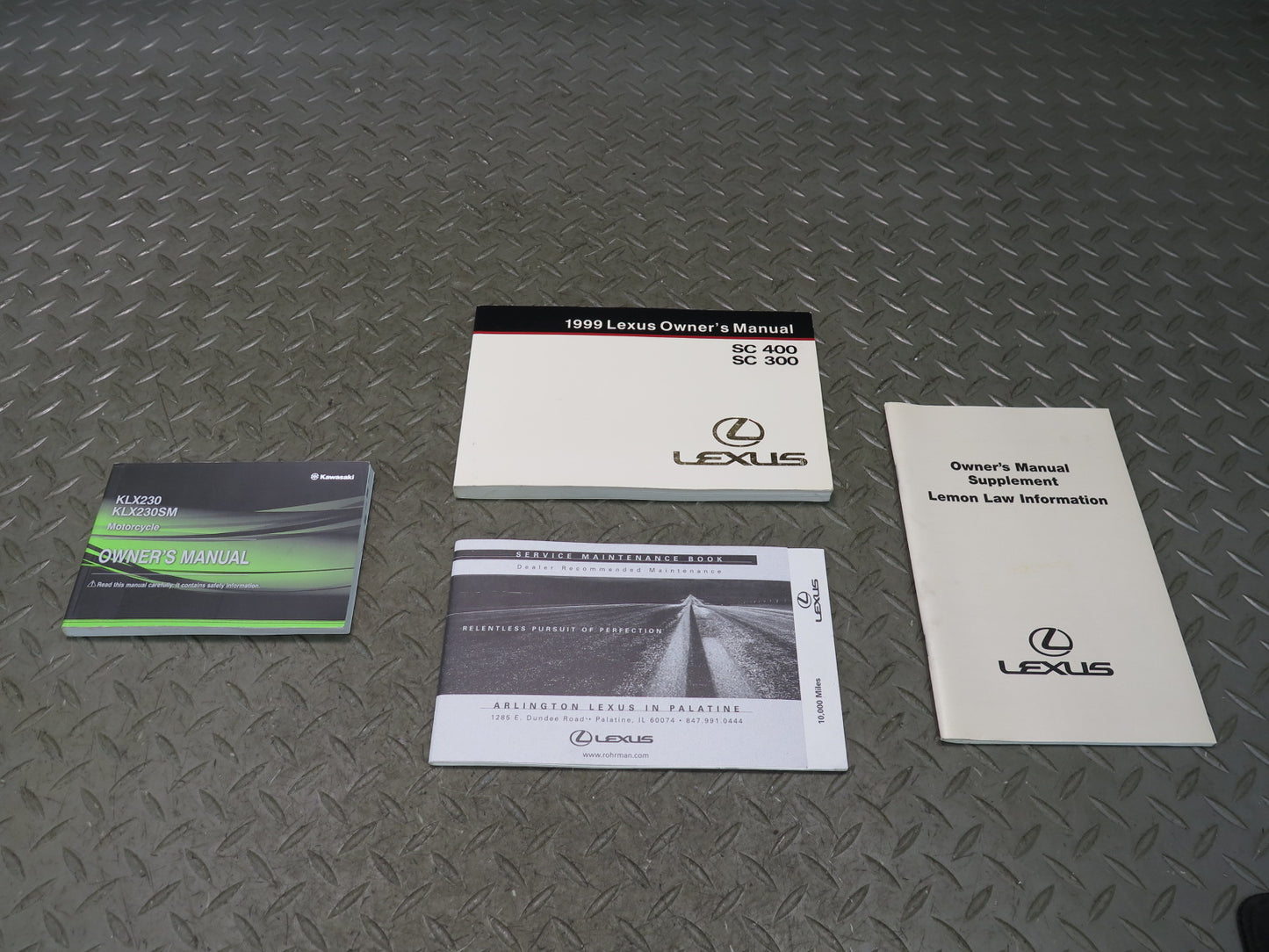 1999 Lexus UZZ30L SC400 Owners Guide Manual Book Set w Case OEM