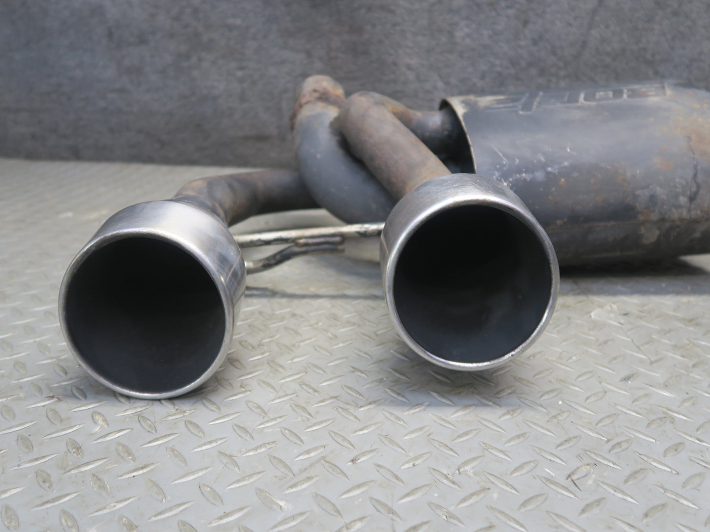 2008 VW Golf MK5 R32 Borla Exhaust Muffler w Tips