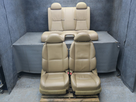 06-08 Lexus UZZ40L SC430 Front Left Right & Rear Leather Seat Set Camel 75K OEM