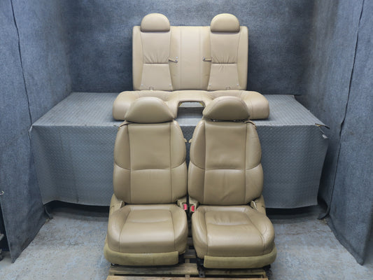 06-08 Lexus UZZ40L SC430 Front Left Right & Rear Leather Seat Set Camel 75K OEM