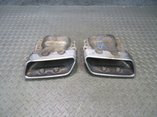 13-20 Mercedes R231 SL550 Set of 2 Rear Left & Right Exhaust Muffler Tips OEM