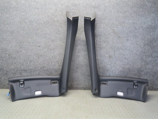 13-20 Mercedes R231 SL550 Set of 2 Front Interior A Pillar Trim Panel Black OEM