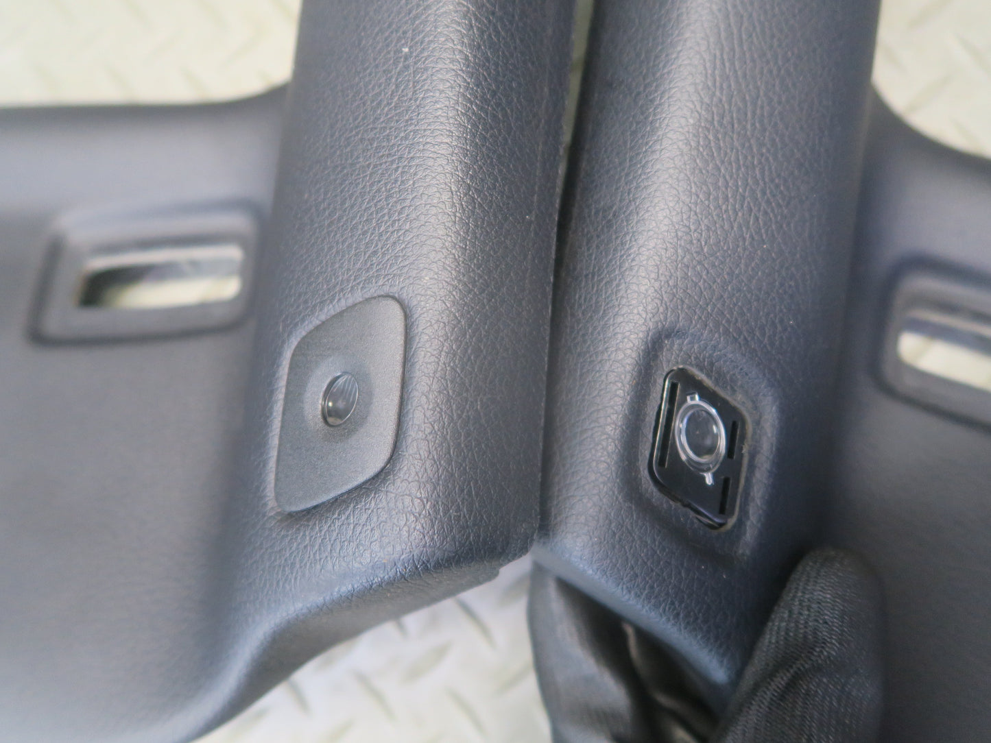 13-20 Mercedes R231 SL550 Set of 2 Front Interior A Pillar Trim Panel Black OEM