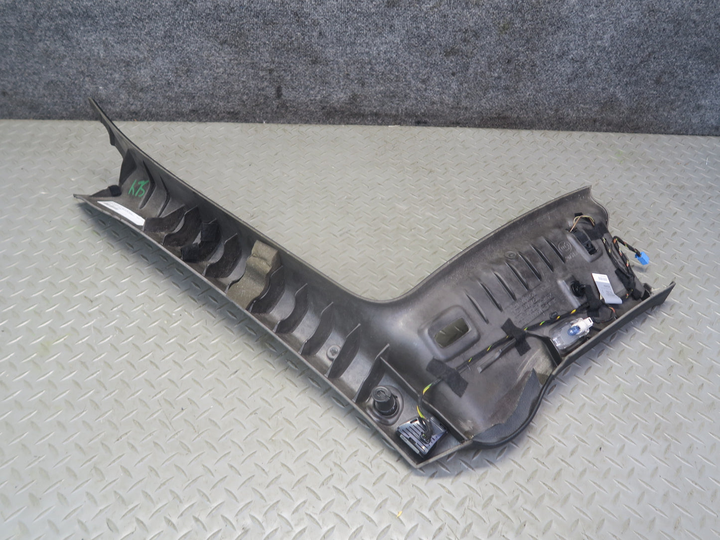 13-20 Mercedes R231 SL550 Set of 2 Front Interior A Pillar Trim Panel Black OEM