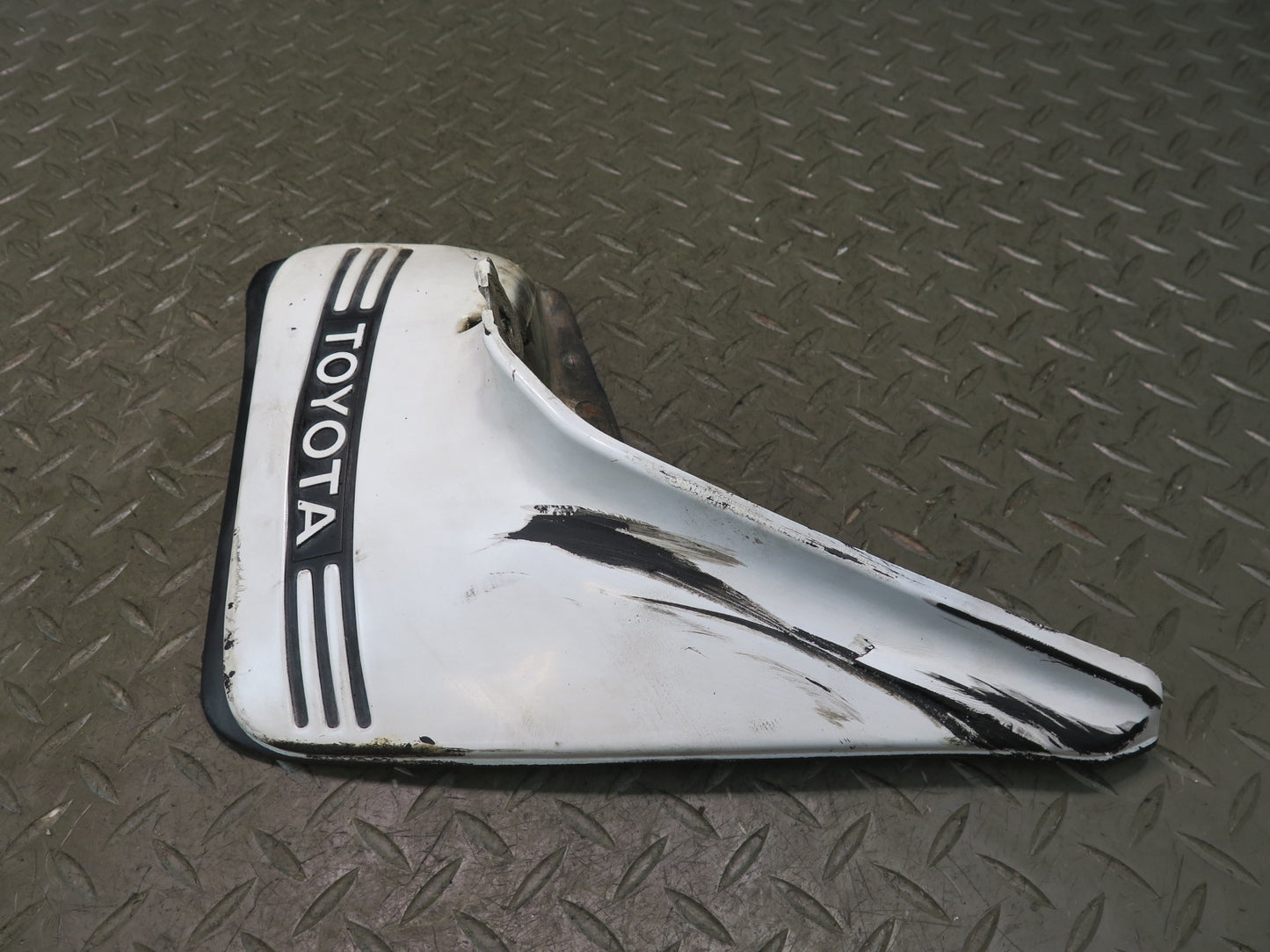 84-86 Toyota Cressida MX73 Sedan Front & Rear Right MUD Flap Guard White OEM