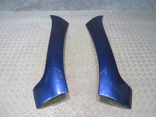 02-10 Lexus Z40 SC430 Set of 2 Exterior Windshield A Pillar Trim Cover Blue OEM