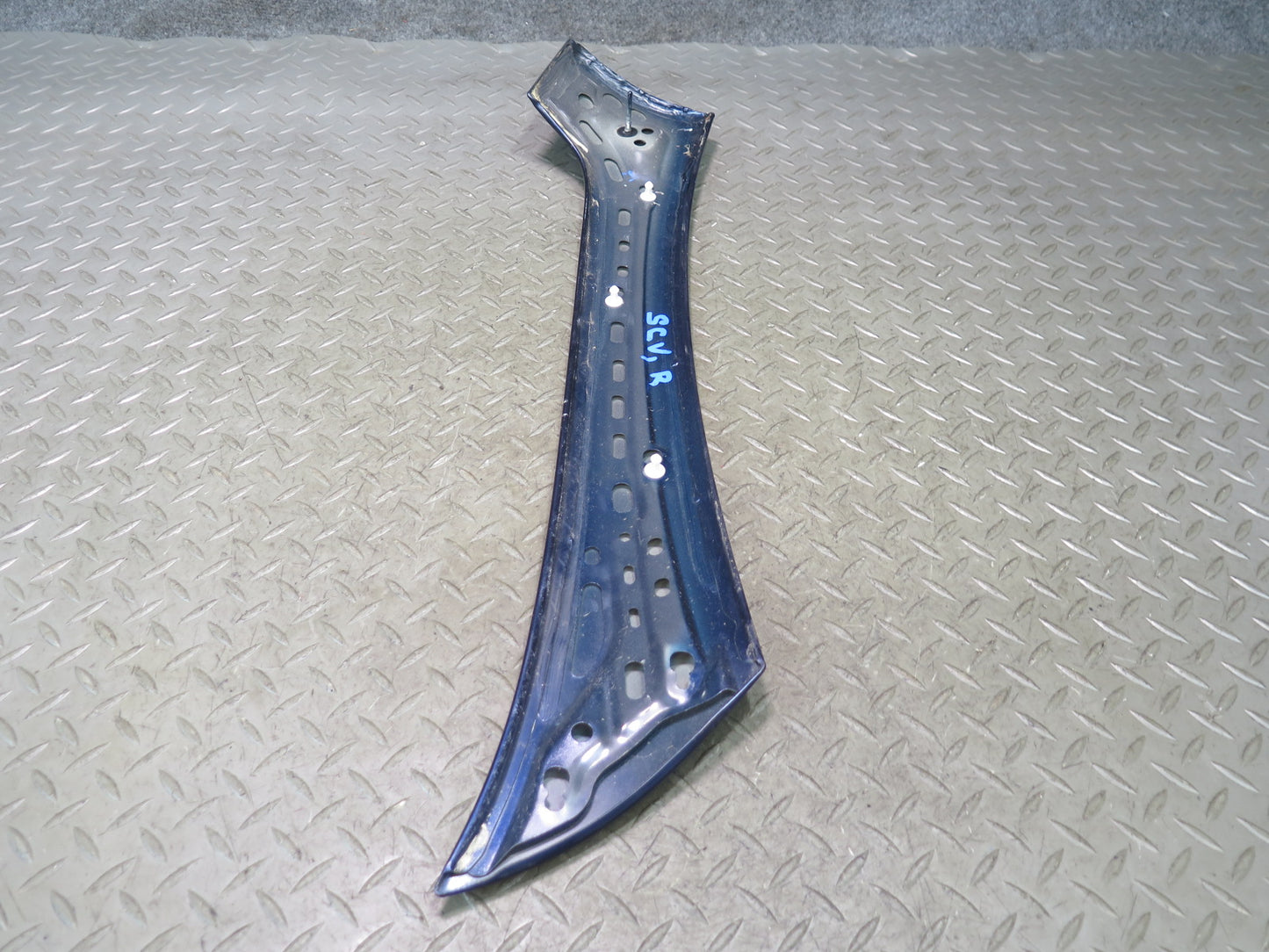 02-10 Lexus Z40 SC430 Set of 2 Exterior Windshield A Pillar Trim Cover Blue OEM