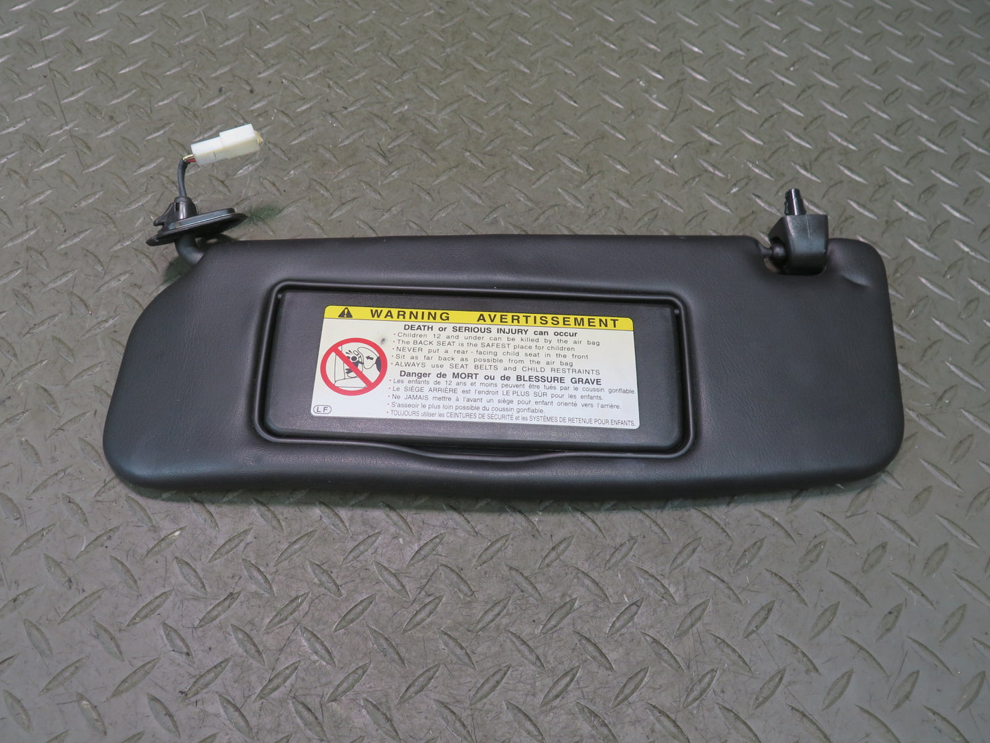 06-10 Lexus SC430 UZZ40L Set of 2 Front Left & Right Sun Visor Dark Brown OEM
