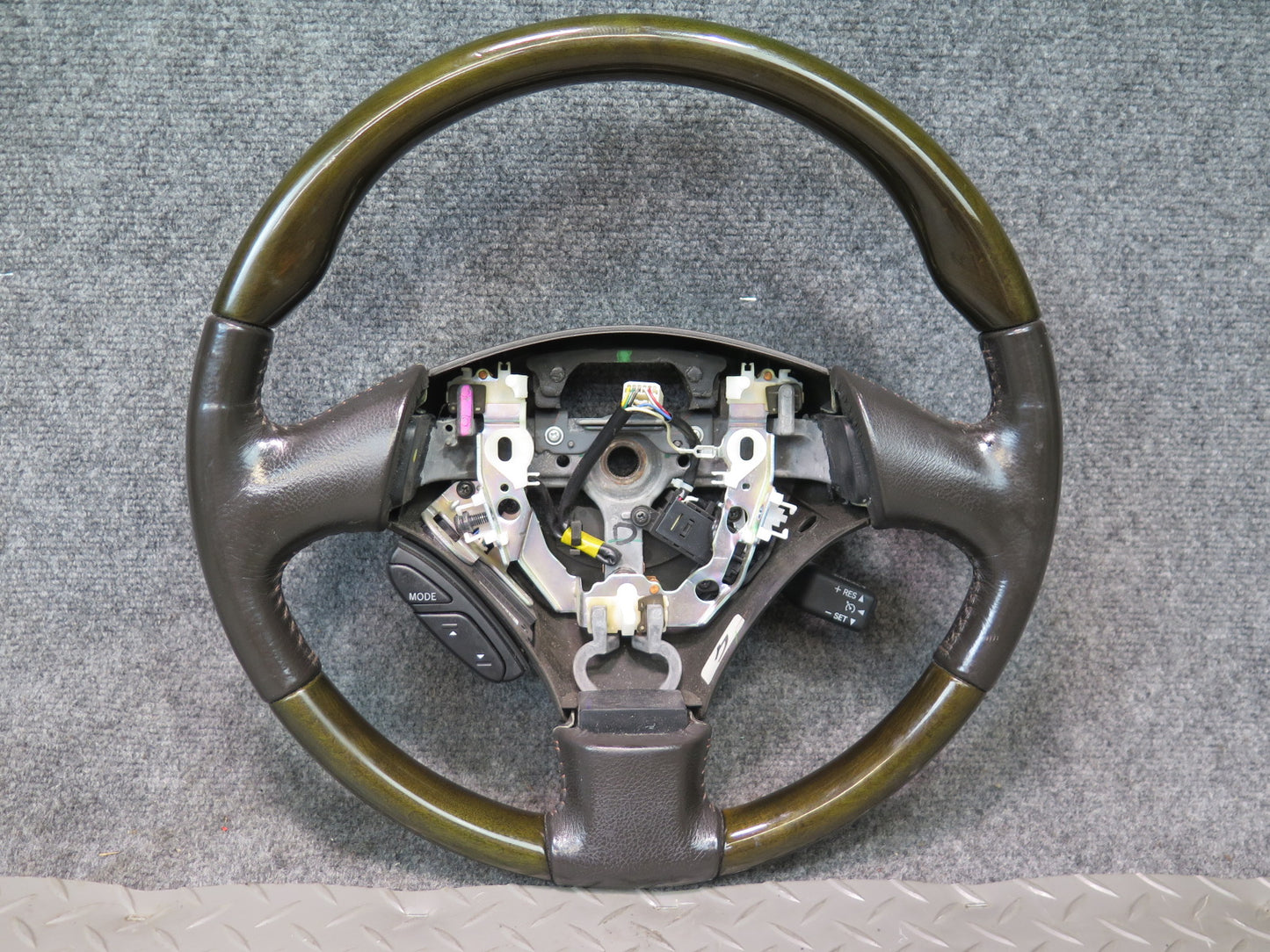 02-06 Lexus Z40 SC430 Leather Wood Steering w Radio Cruise Switch 74K Miles OEM
