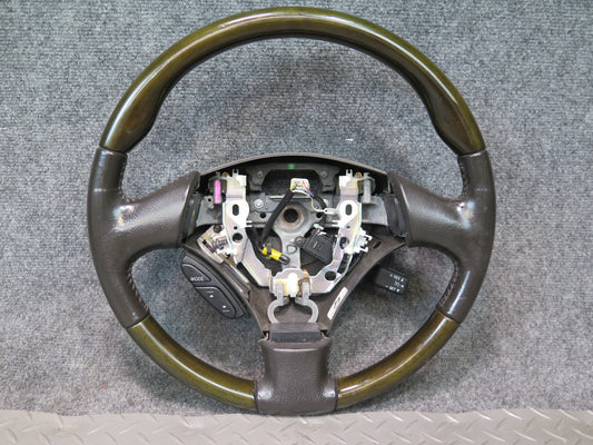 02-06 Lexus Z40 SC430 Leather Wood Steering w Radio Cruise Switch 74K Miles OEM