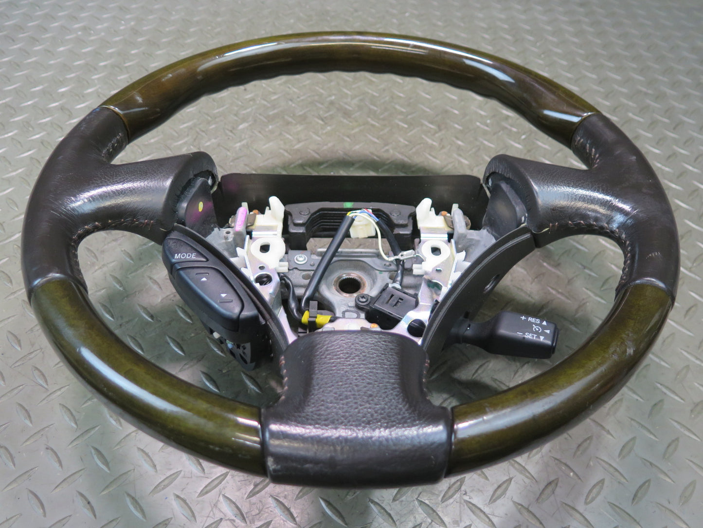 02-06 Lexus Z40 SC430 Leather Wood Steering w Radio Cruise Switch 74K Miles OEM