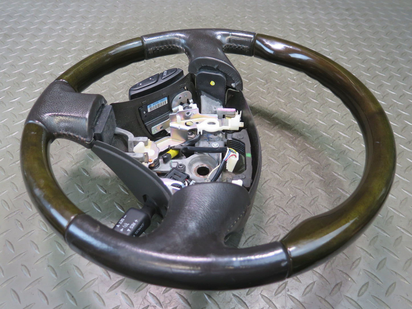 02-06 Lexus Z40 SC430 Leather Wood Steering w Radio Cruise Switch 74K Miles OEM