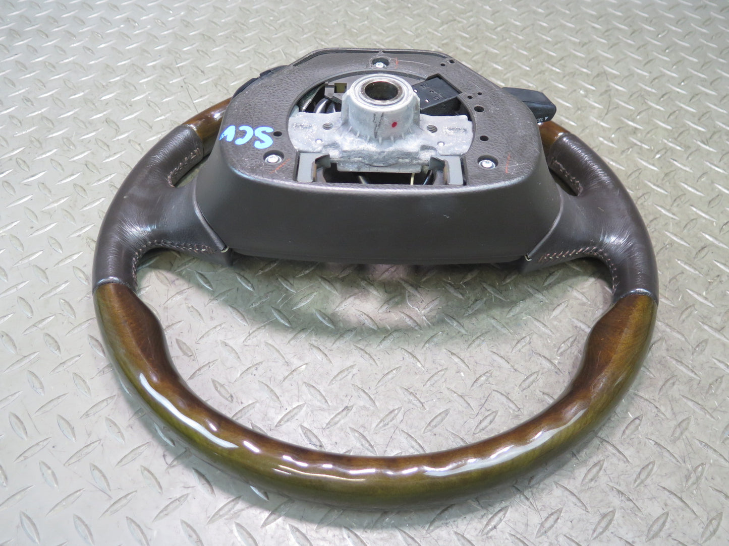 02-06 Lexus Z40 SC430 Leather Wood Steering w Radio Cruise Switch 74K Miles OEM