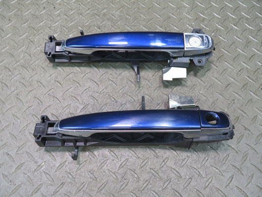 02-10 Lexus UZZ40L SC430 Set of 2 Left & Right Door Exterior Handle Blue OEM