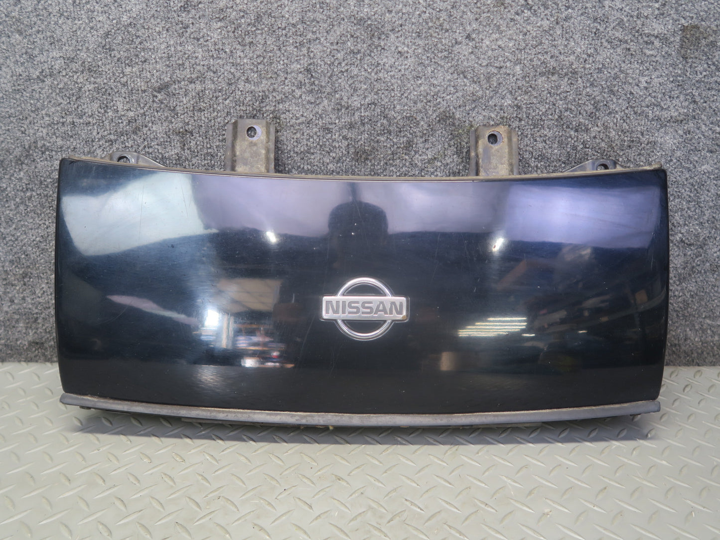 91-96 Nissan Z32 300ZX Front Nose Trim Molding Panel Midnight Black OEM