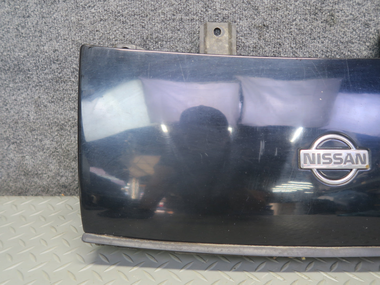 91-96 Nissan Z32 300ZX Front Nose Trim Molding Panel Midnight Black OEM