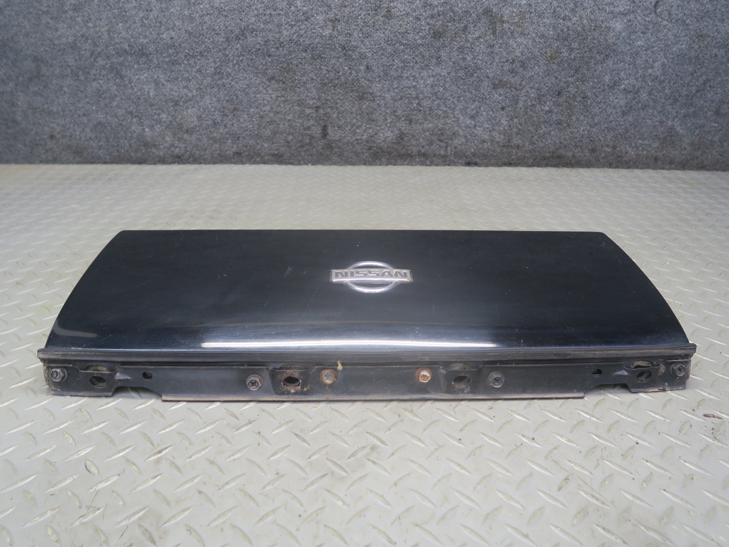 91-96 Nissan Z32 300ZX Front Nose Trim Molding Panel Midnight Black OEM